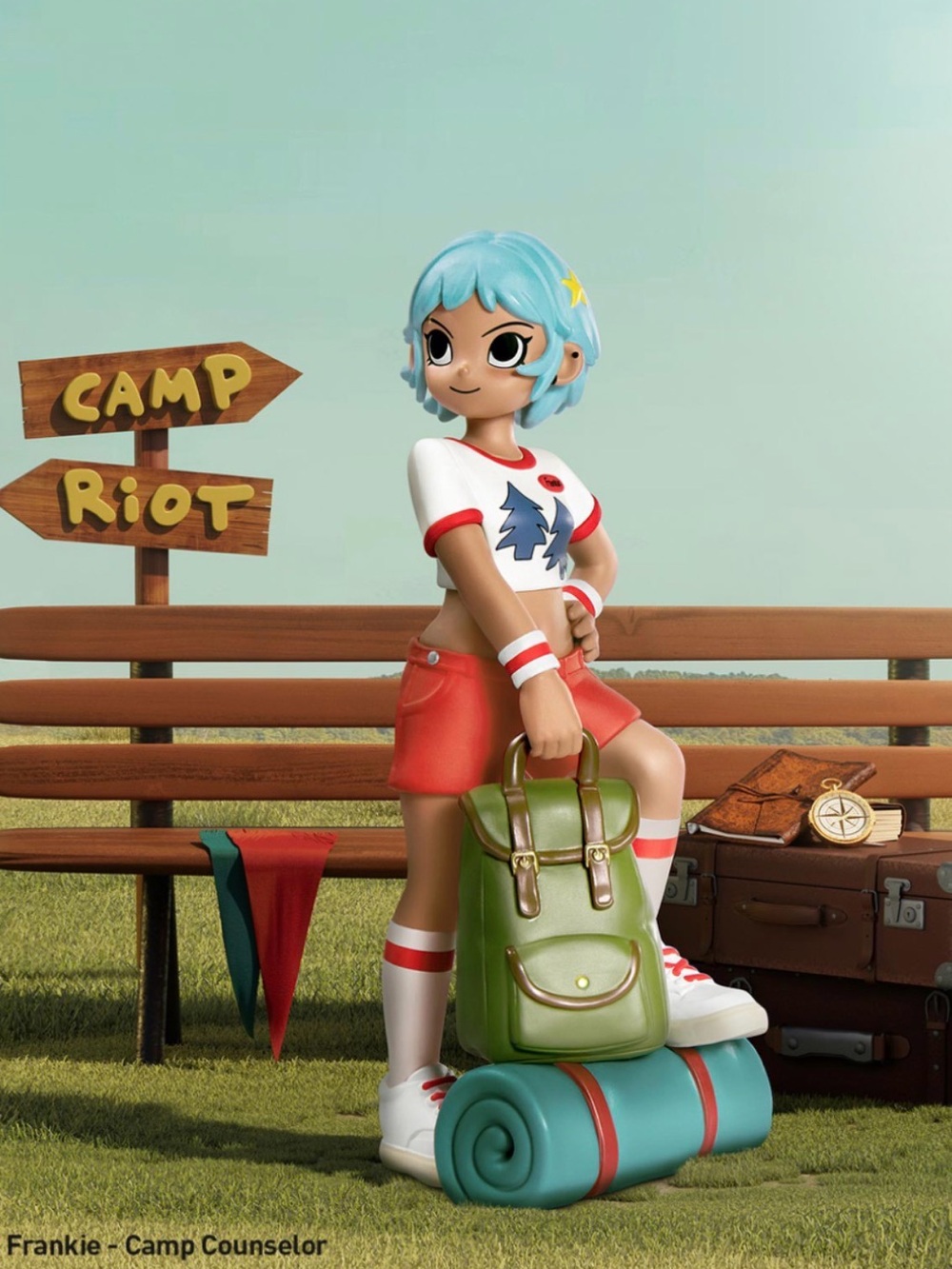 NEW POP MART PEACH RIOT Rush Hour Series Figures: Frankie - Camp Counselor
